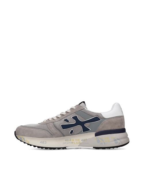 Sneakers in pelle ecopelle e tessuto PREMIATA | MICK8001 GRIGIO